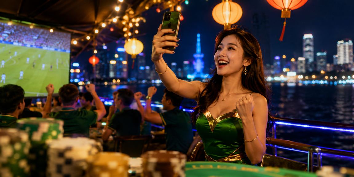 Người hâm mộ bóng đá tại chợ đêm Đà Nẵng theo dõi tỷ số và kiểm tra điểm thưởng phimc3